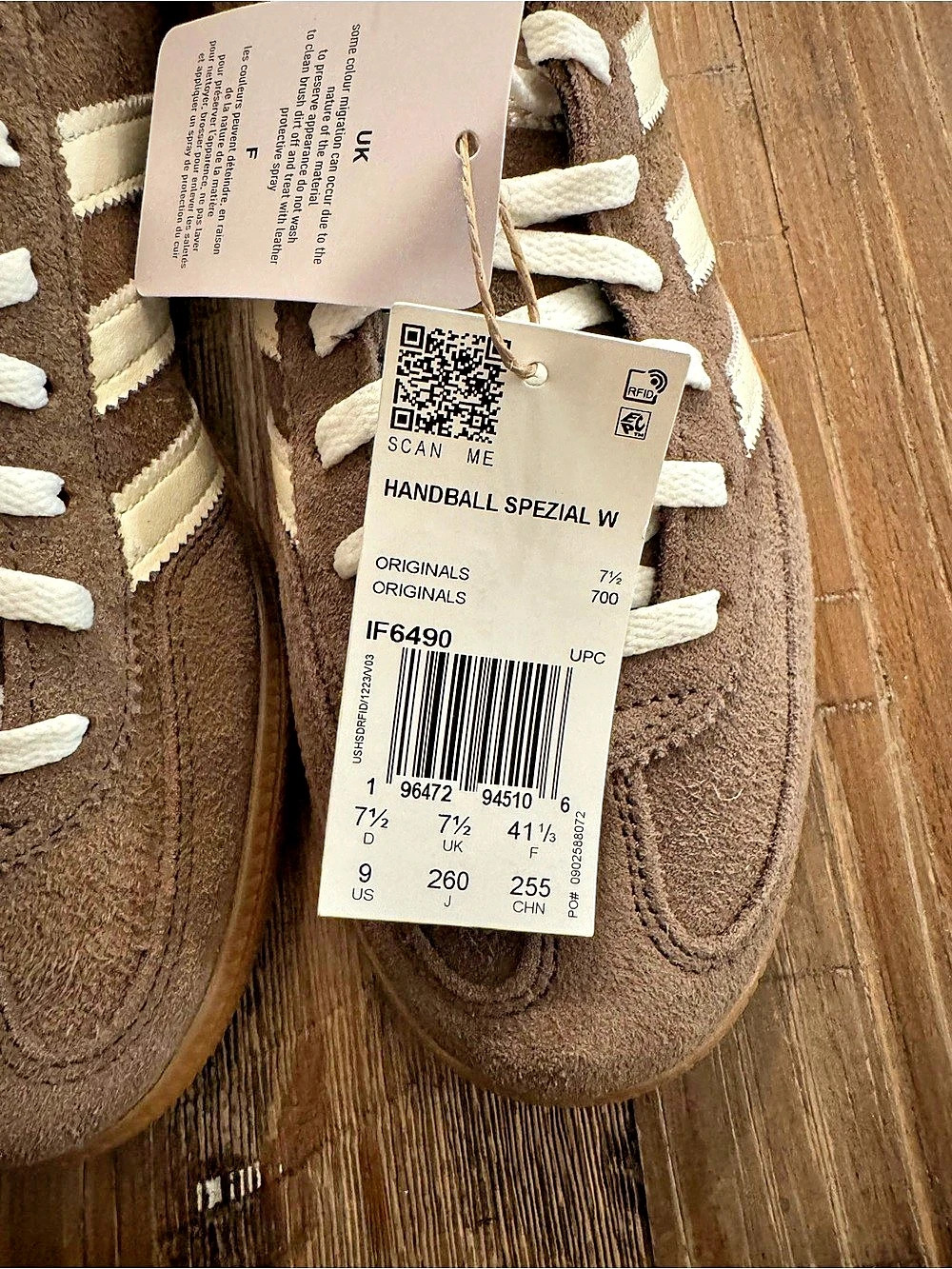 adidas Handball Spezial W Sneakers Brown & White US 9 NWT - Picture 4 of 5